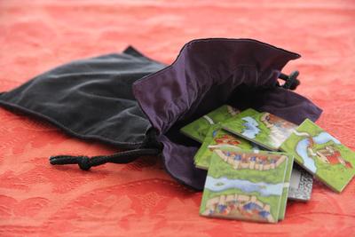 Sac à cordon pour les tuiles du jeu Carcassonne