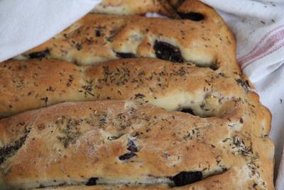 Fougasse aux olives, vue 2