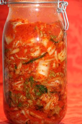Kimchi, fermentation en cours