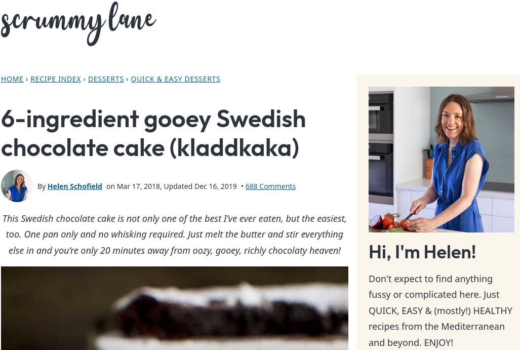 Swedish Chocolate Cake